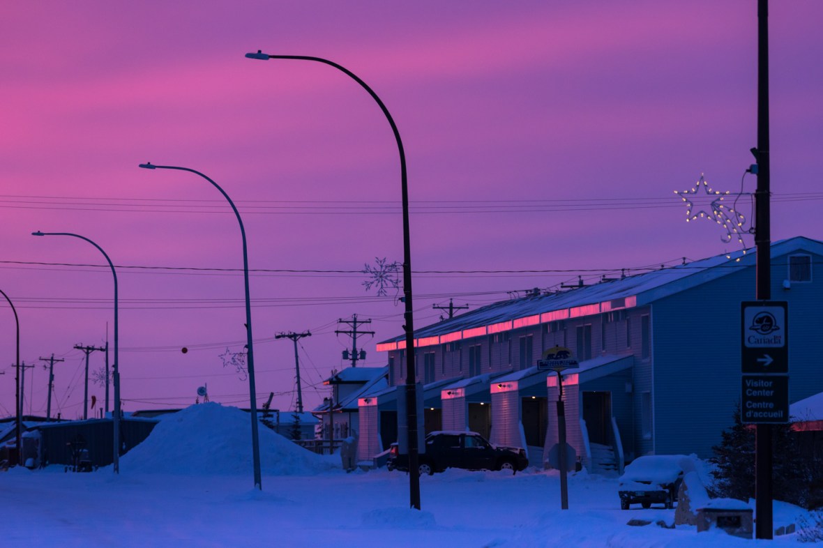 Pictures of Sunrise under Aurora Borealis Polar Lights Northern Lights in Churchill Manitoba Canada by mcmessner Mary Catherine Messner