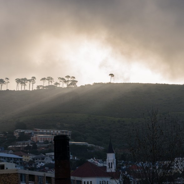 Picture of fog over Table Mountain, Cape Town, South Africa, Africa while on the 2016 Passport to Folk Art: South Africa trip with BJ Adventures