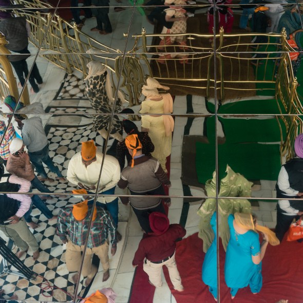 Travel pictures of Amritsar India reflections at the Golden Temple during VPD Workshop 2017 with Maciej Dakowitz by mcmessner Mary Catherine Messner.