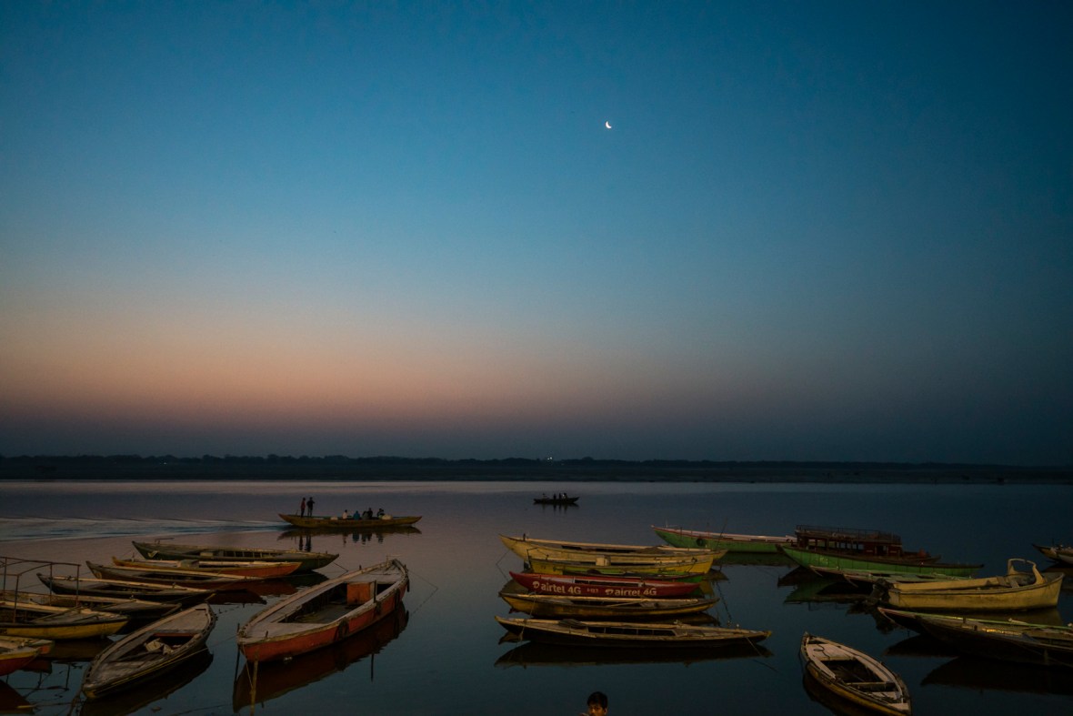 Street and travel photographs of Ganges River Varanasi India taken by Mary Catherine Messner for mctravelpics.com.
