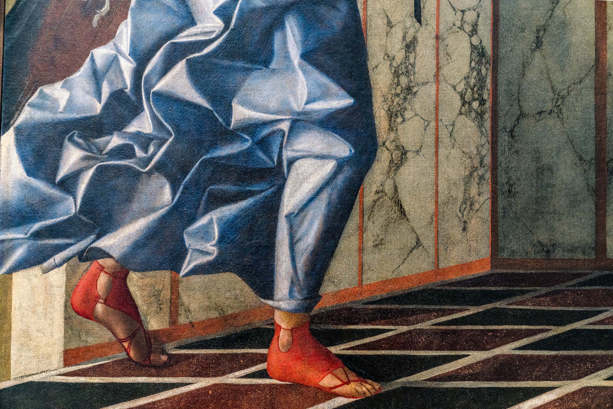 Photograph of details contained in classic Renaissance paintings located in the Gallerie dell'Accademia di Venezia in Venice Veneto Italy made by Chicago photographer Mary Catherine Messner (mcmessner).