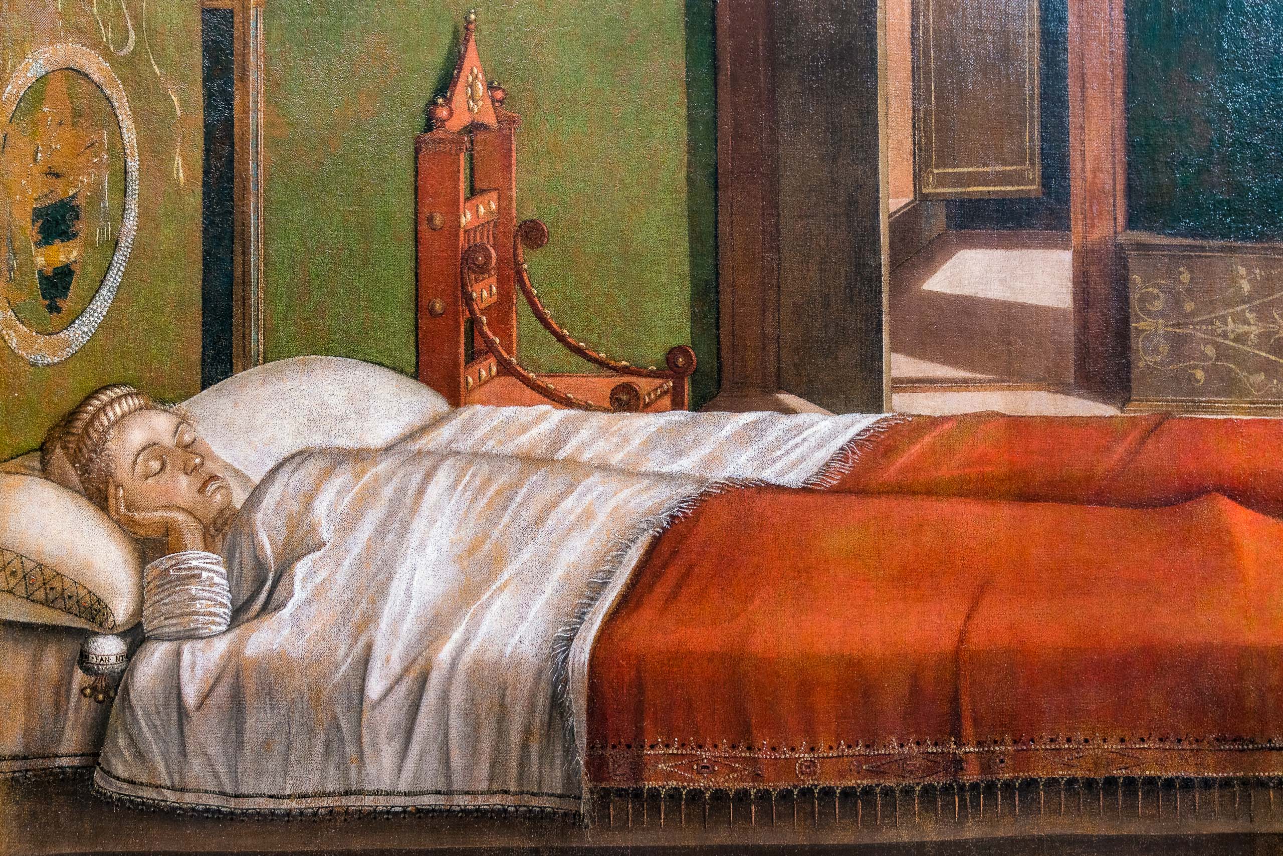 Photograph of details contained in classic Renaissance paintings located in the Gallerie dell'Accademia di Venezia in Venice Veneto Italy made by Chicago photographer Mary Catherine Messner (mcmessner).