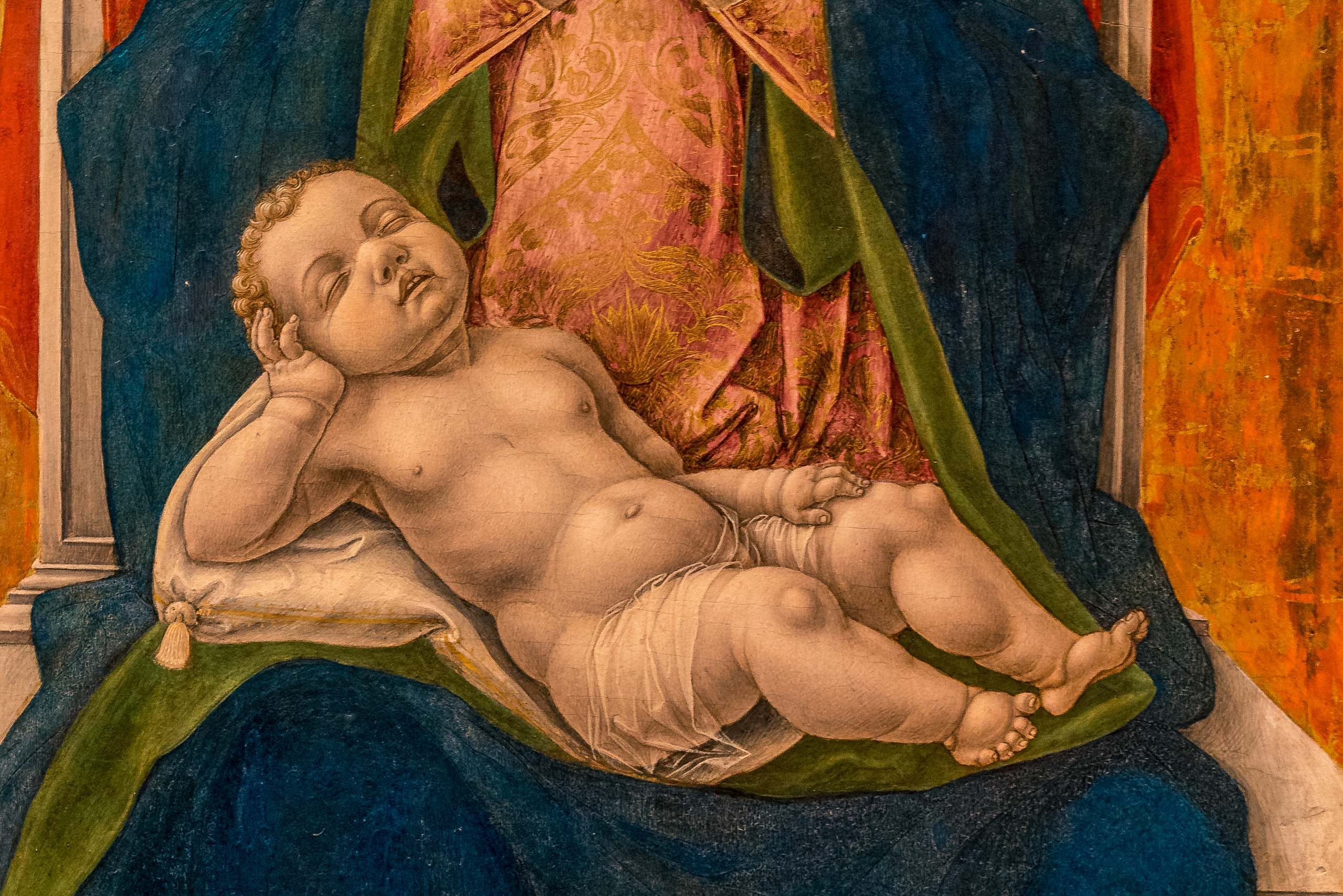 Photograph of details contained in classic Renaissance paintings located in the Gallerie dell'Accademia di Venezia in Venice Veneto Italy made by Chicago photographer Mary Catherine Messner (mcmessner).